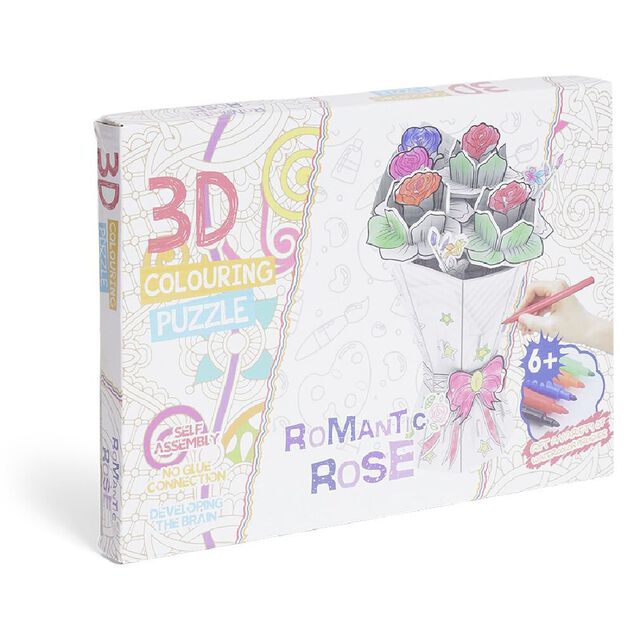 Puzzle 3D &agrave; colorier 4en1