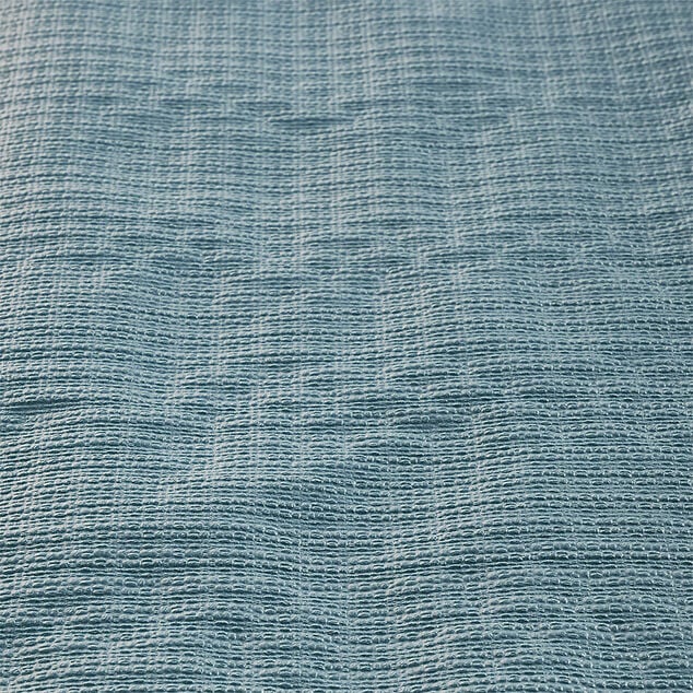 Nappe gauffr&eacute;e bleu canard en papier 20 m