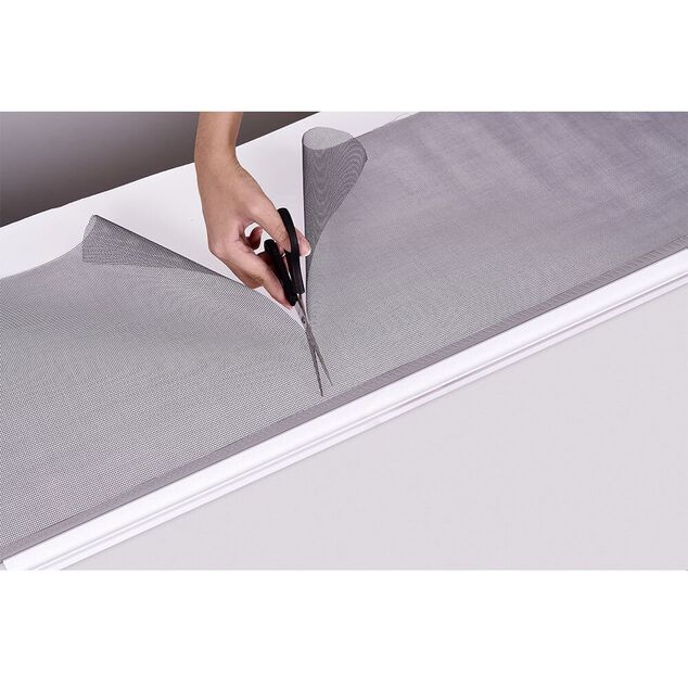 Moustiquaire enroulable pour fen&ecirc;tre 125x160cm PVC blanc