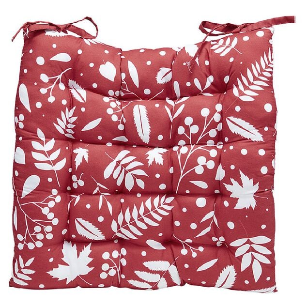 Dessus de chaise imprimé Noël en polyester