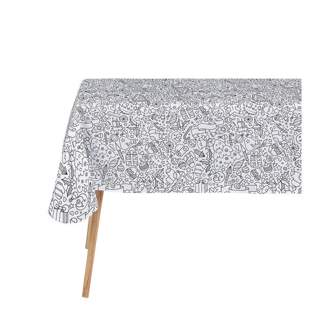 Nappe No&euml;l &agrave; colorier 128x240cm