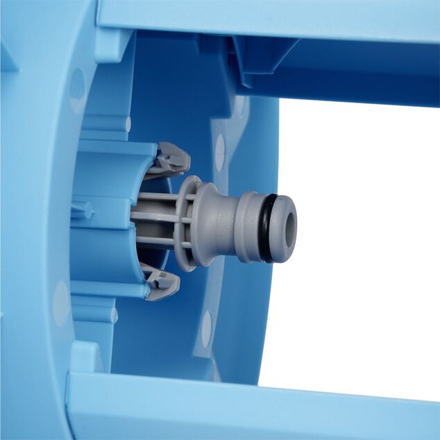 D&eacute;vidoir sur roues avec tuyau 15 m vert