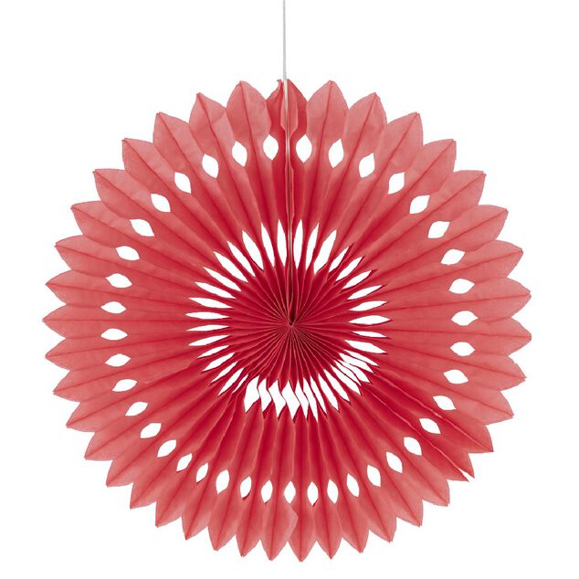 Rosace rose à suspendre