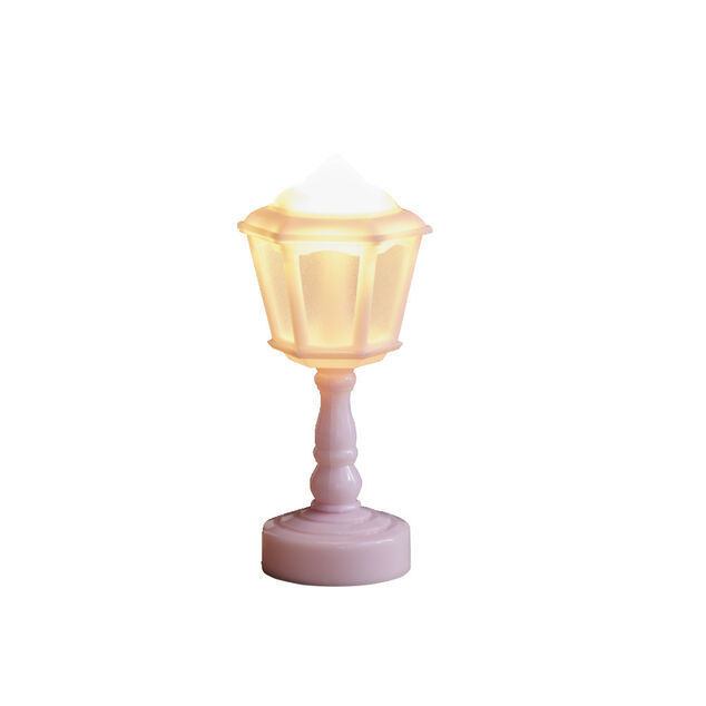 Mini lampe LED de bureau forme lampadaire &Oslash;6xH14cm - 4 coloris