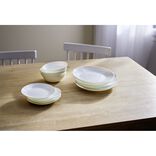 Service vaisselle opale 12 pi&egrave;ces