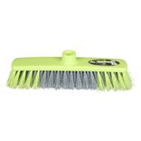 T&ecirc;te de balai d'int&eacute;rieur vert moustache grise