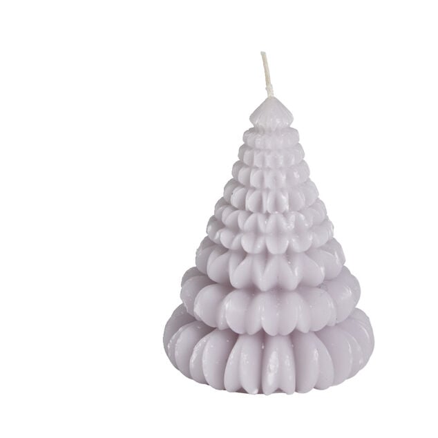 Bougie c&ocirc;ne &Oslash;7,2xH9,5cm - 3 coloris
