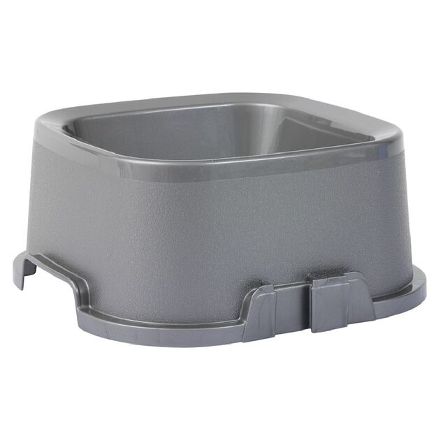 Gamelle carr&eacute;e grise 3,2 L - plastique 29x29xH12cm
