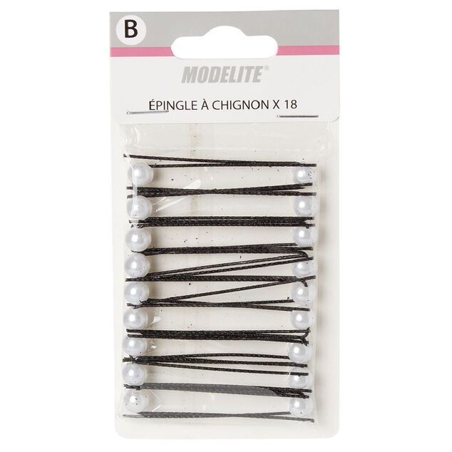 &Eacute;pingle &agrave; chignon d&eacute;cor perle x18