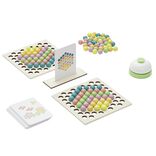 Jeu bois activité en duo défi bille construction et flèches (3 modèles)