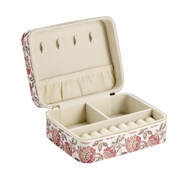 Bo&icirc;te &agrave; bijoux motif color&eacute; indien grand mod&egrave;le 10x10xH5cm (2 mod&egrave;les)