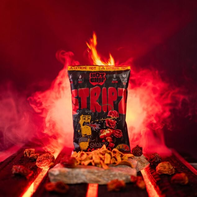 Chips piquantes Hot Chip Smoked Scorpio saveur chili ultra &eacute;pic&eacute;es 80gr