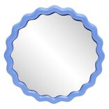 Miroir rond bord ondulé plastique coloré Ø25cm (4 modèles)