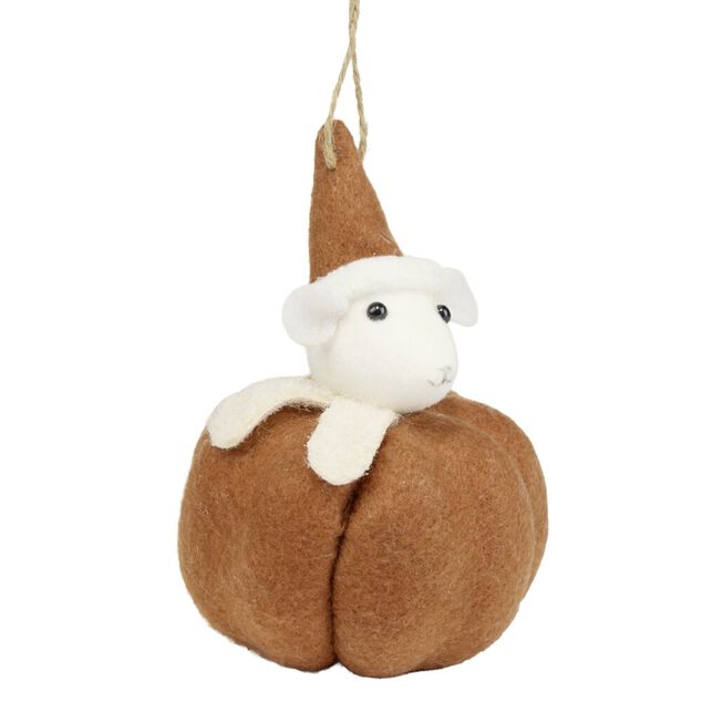 Personnage de No&euml;l en feutrine &agrave; suspendre H9cm (4 mod&egrave;les)