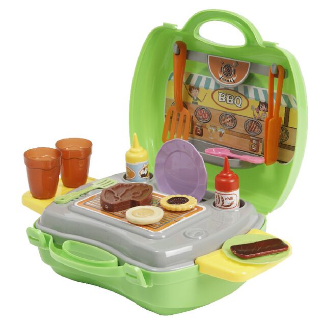 Mallette de jeu barbecue 22 pi&egrave;ces