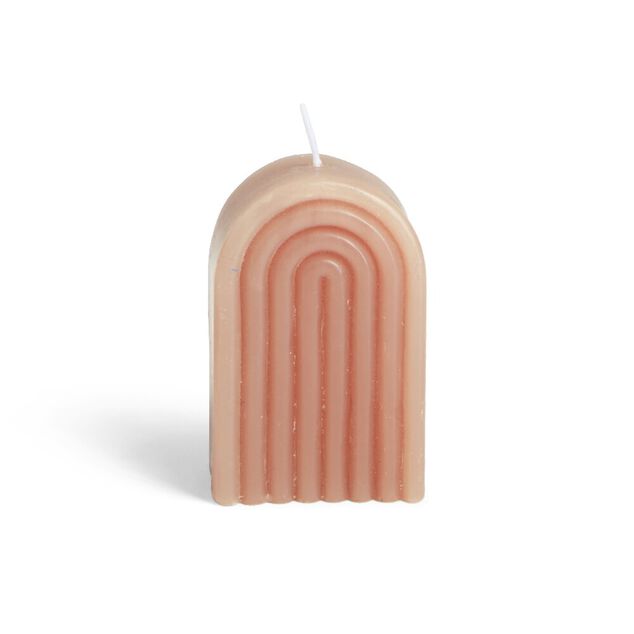 Bougie Bridge marron clair 6x4xH9cm