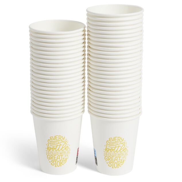 Lot de 50 gobelets jetables en carton