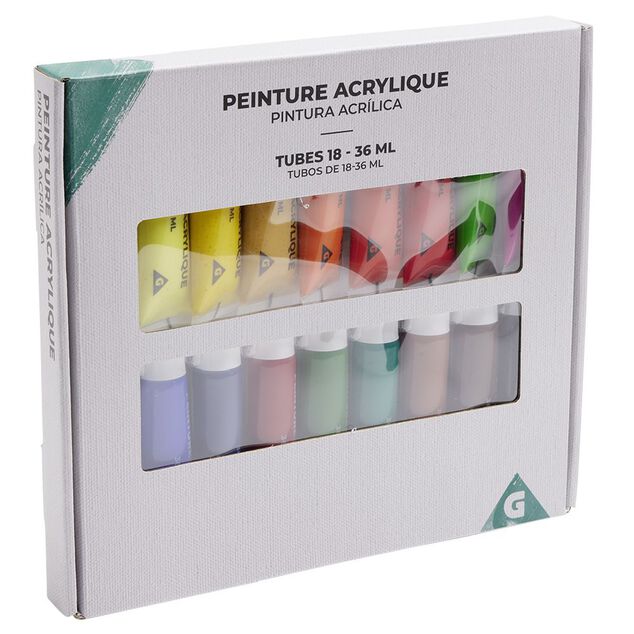 Peinture acrylique 36ml x18