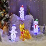 Bonhomme de neige lumineux 30LED (3 modèles)