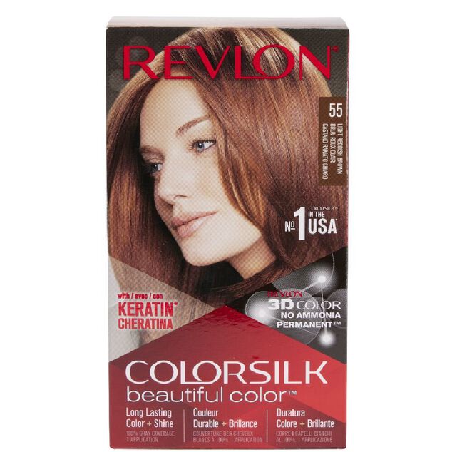 Coloration cheveux  Brun roux Keratine 55 Revlon