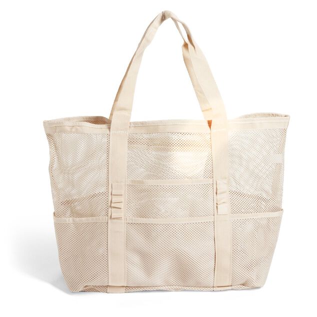 Sac de plage multi-compartiments polyester L58x23,5xH39cm - 3 coloris