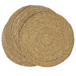 Set de table rond x4 en jute &Oslash;35cm