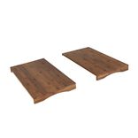 Protection pour plaque de cuisson x2 et planche &agrave; d&eacute;couper bois 54x30xH4,5cm