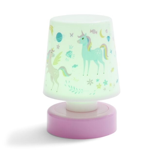 Veilleuse &agrave; LED licorne ou astronaute H11,5cm (2 mod&egrave;les)