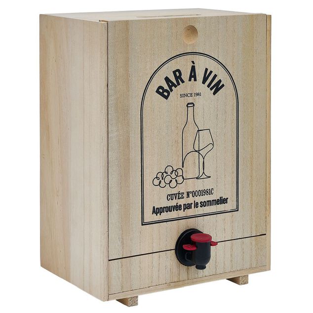 Distributeur de vin en bois pour cubi 5L