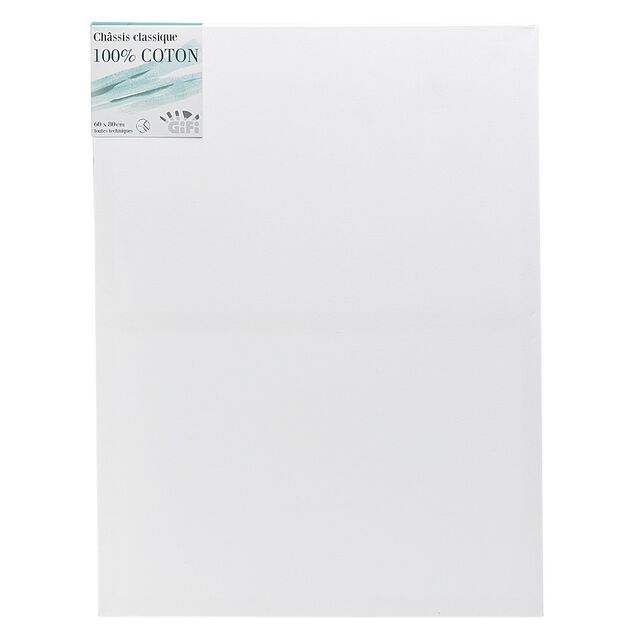 Ch&acirc;ssis blanc 60x80cm