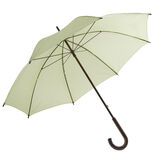 Parapluie canne manuel uni vert L87cm