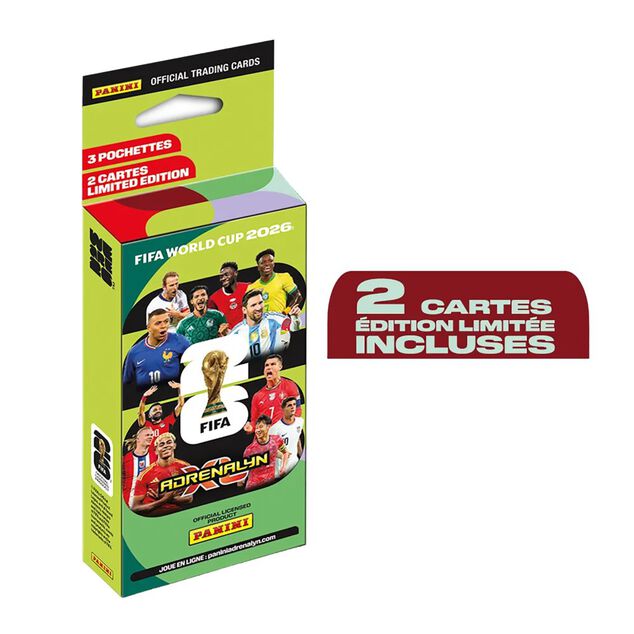 Cartes Panini Fifa Coupe du Monde 2026 24+2 cartes &eacute;dition limit&eacute;e