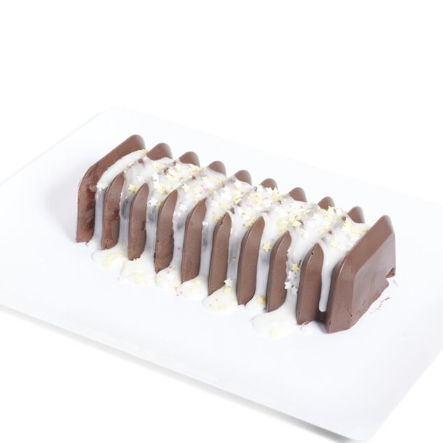 Moule à bûche avec insert en silicone 28x12xH6,2cm