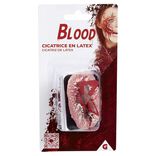Fausse cicatrice Halloween en latex L19xl10cm