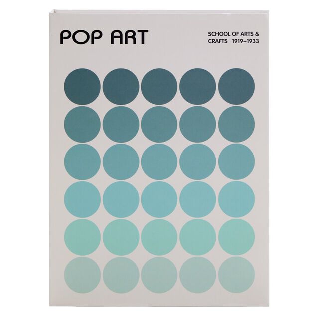 Bo&icirc;te livre carton &ldquo;Pop art&rdquo; bleu 16,5x22cm