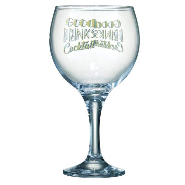 Verre &agrave; cocktail 64,5cl avec d&eacute;cor Good drinks