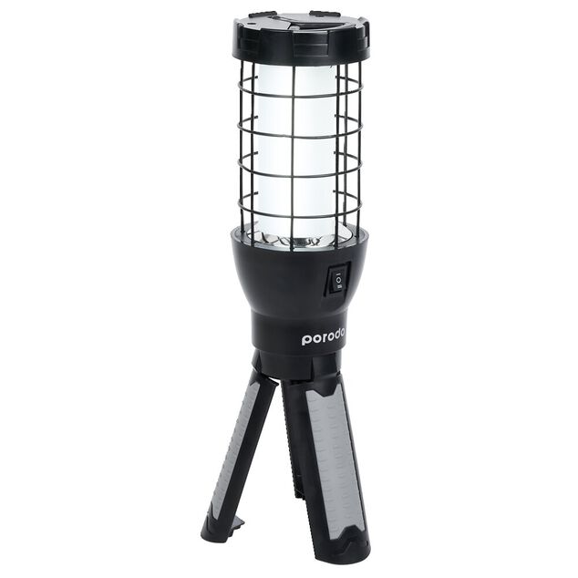 Lampe baladeuse rechargeable manche tr&eacute;pied et crochet