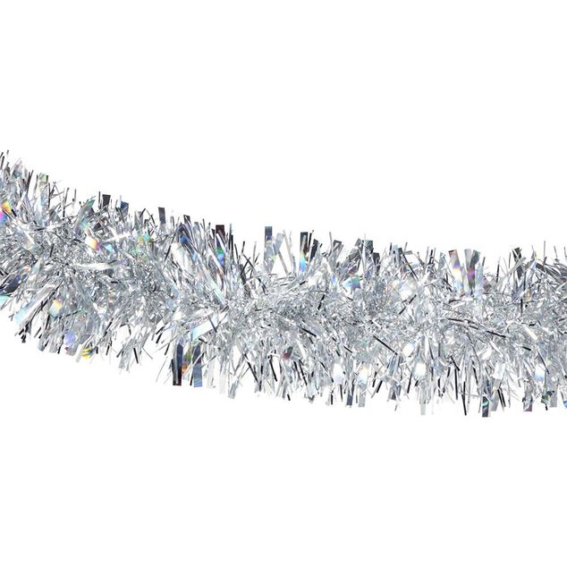 Guirlande argent&eacute; m&eacute;tallis&eacute; L180cm