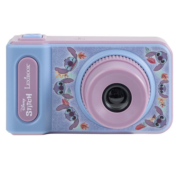 Appareil photo digital enfant Disney Stitch carte SD 8G plastique rose et bleu