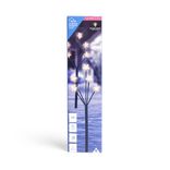 Lot de 2 piques lumineux à planter 5 tiges étoile LED blanc chaud H38cm