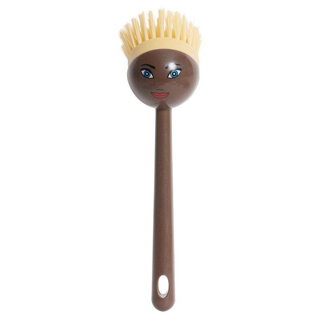 Brosse &agrave; vaisselle t&ecirc;te de poup&eacute;e