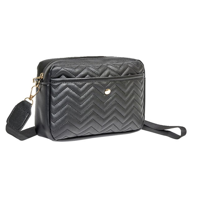 Sac &agrave; bandouli&egrave;re noir  22x6,5xH14cm