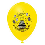 Ballon de baudruche anniversaire x10