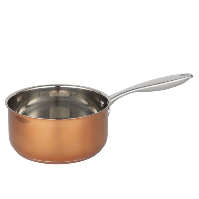 Casserole effet cuivre acier et aluminium tous feux &Oslash;18cm