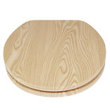 Abattant WC motif bois