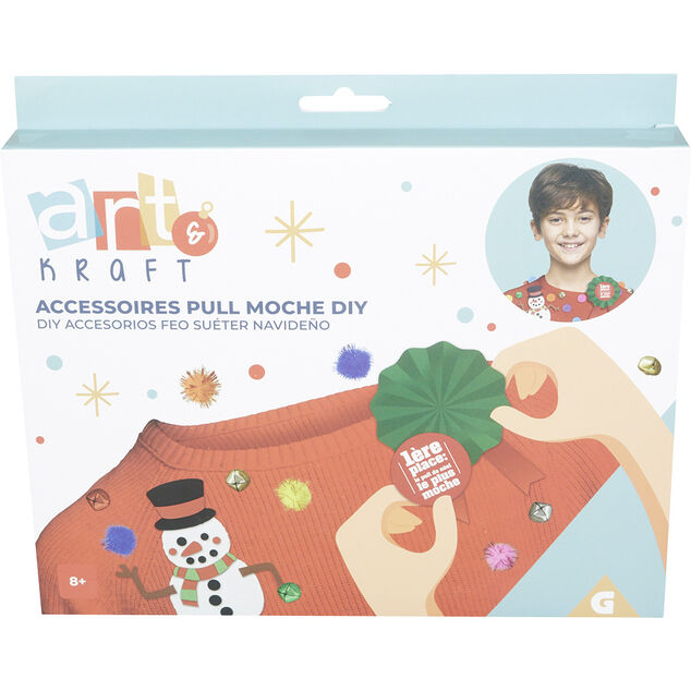 Accessoires pour pull de No&euml;l DIY 1&egrave;re place