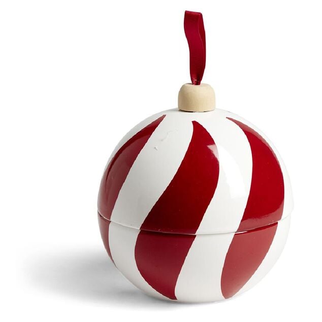 Bougie bonbonnière de Noël senteur fruits rouges