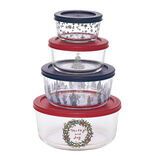 Bo&icirc;te de conservation en verre x4