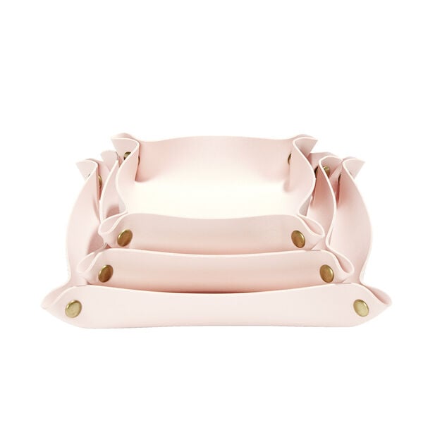 Lot de 3 pani&egrave;res de rangement 12/15/18cm - 3 coloris