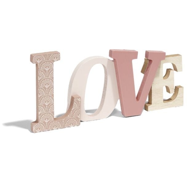 D&eacute;coration mot LOVE en bois L49xH14cm